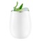 White with Silver Elegant Stemless Plastic Wine Glasses - 12 oz. (64 Glasses)
